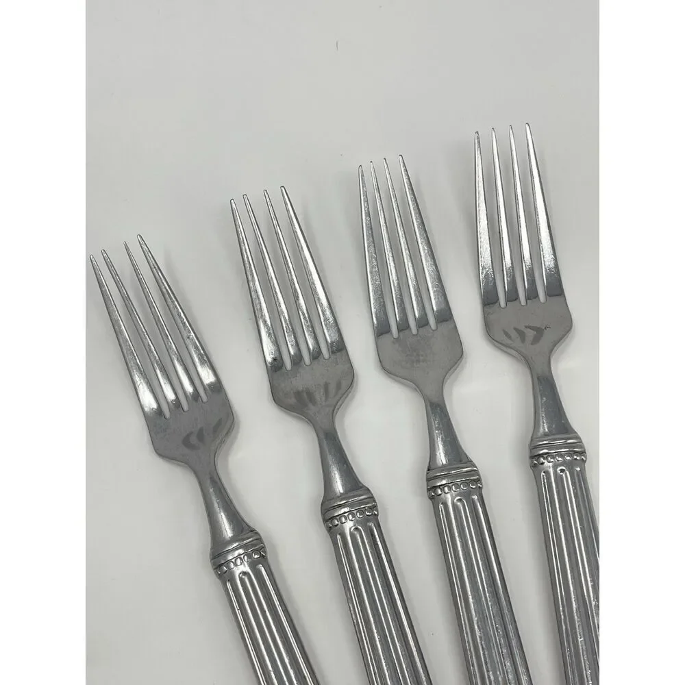 JC PENNEY COLONNADE Stainless Glossy Dinner Place Forks 8.25